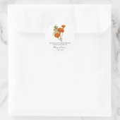 Marigold Memorial Funeral Seed Packet Ronde Sticker (Tas)