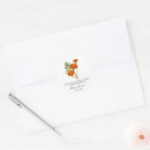 Marigold Memorial Funeral Seed Packet Ronde Sticker (Envelop)