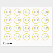 Marigold Monogram Stickers (Vel)