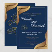 Marigold nodigt Indiër uit als hindu Wedding card Kaart (Voorkant / Achterkant)