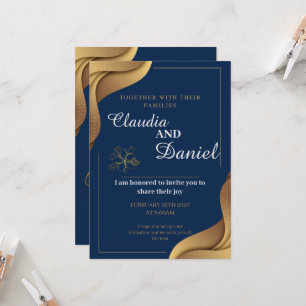 Marigold nodigt Indiër uit als hindu Wedding card Kaart