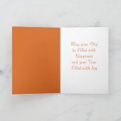 Marigold Oktober geboortedag Kaart (Binnen)