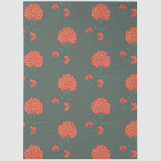 Marigold on Green Tissuepapier (Voorkant)