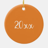 Marigold Oranje Natuur Fotografie Tuin Keramisch Ornament (Achterkant)