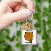 Marigold Oude Zaadverpakking Sleutelhanger (Hand)