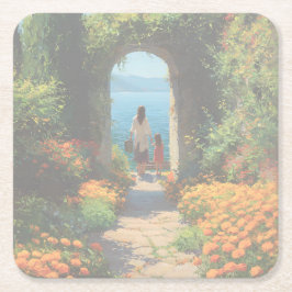 Marigold Path to the Sea | Acrylic Kartonnen Onderzetters