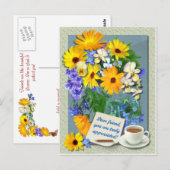 MARIGOLD POSY ~ Friendship Briefkaart (Voorkant / Achterkant)