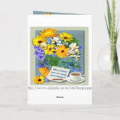 MARIGOLD POSY ~ Friendship Kaart (Achterkant)