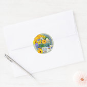 MARIGOLD POSY ~ Vriendschap Bord Ronde Sticker (Envelop)