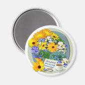 MARIGOLD POSY ~ Vriendschap Magneet (Voorkant / Achterkant)