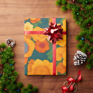Marigold Regenboog Kleurrijk Gepersonaliseerd Patr Cadeaupapier