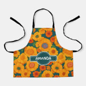 Marigold Regenboog Kleurrijk Gepersonaliseerd Patr Schort (Voorkant)