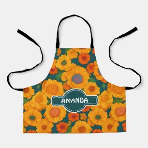 Marigold Regenboog Kleurrijk Gepersonaliseerd Patr Schort