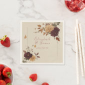 Marigold Rustic Boho Herfst Bloemen Huwelijk Servet (Insitu)