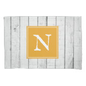 Marigold Rustic Monogram Kussensloop (Voorkant)