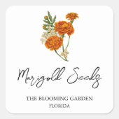 Marigold Seeds label (Voorkant)