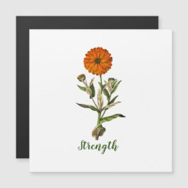 Marigold Sterkte Inspirerend Magnetische Kaart