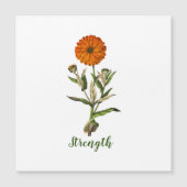 Marigold Sterkte Inspirerend Magnetische Kaart (Voorkant)