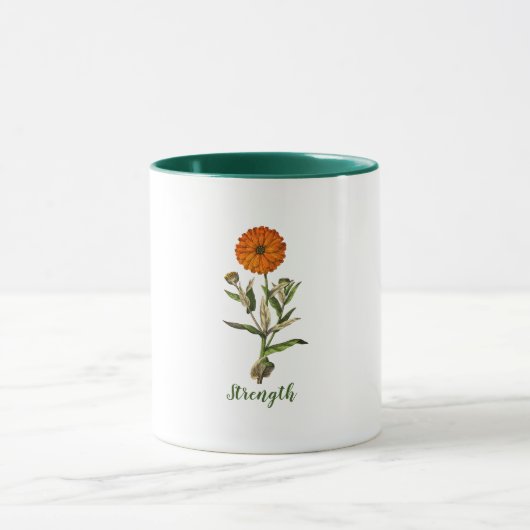 Marigold Sterkte Inspirerend Mok (Midden)