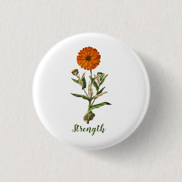 Marigold Sterkte Inspirerend Pin Button