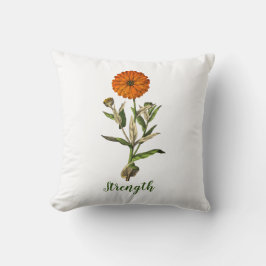 Marigold Sterkte Inspirerend Pin Button Kussen