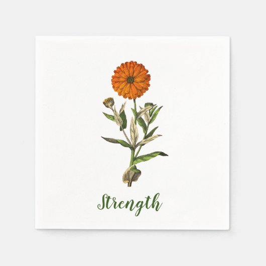 Marigold Sterkte Inspirerend Servet (Voorkant)