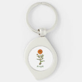 Marigold Sterkte Inspirerend Sleutelhanger (Voorkant)