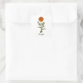 Marigold Sterkte Inspirerend Sticker (Tas)