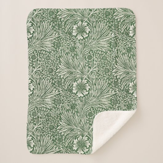 Marigold (van William Morris) Sherpa Deken (Voorkant)