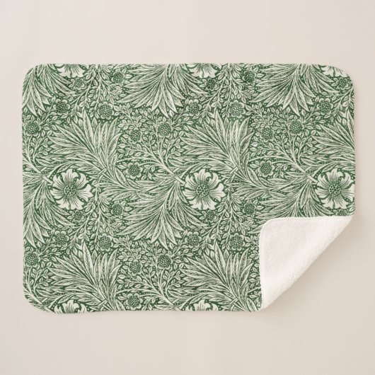 Marigold (van William Morris) Sherpa Deken (Voorkant (horizontaal))