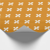 Marigold Victoriaans Fleur de Lys Cadeaupapier (Hoek)