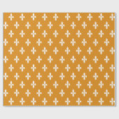 Marigold Victoriaans Fleur de Lys Cadeaupapier (Vlak)