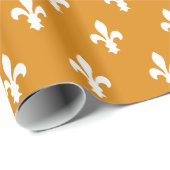 Marigold Victoriaans Fleur de Lys Cadeaupapier (Rol Hoek)