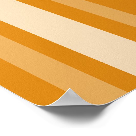 Marigold Victoriaans Lady Stripe met Monogram Poster (Hoek)