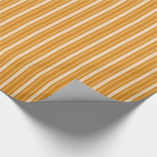 Marigold Victoriaans Stripe Cadeaupapier (Hoek)
