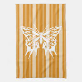 Marigold Victoriaans Stripe met vlinder Theedoek (Verticaal)