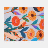 Marigold-viering Fleece Deken (Voorkant (Horizontaal))