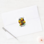 Marigold Vierkante Sticker (Envelop)