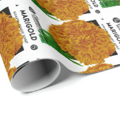 Marigold Vintage Seed Packet Cadeaupapier (Rol Hoek)