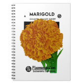 Marigold Vintage Seed Packet Notitieboek (Voorkant)