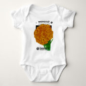 Marigold Vintage Seed Packet Romper (Voorkant)