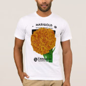 Marigold Vintage Seed Packet T-shirt (Voorkant)