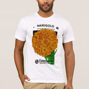 Marigold Vintage Seed Packet T-shirt