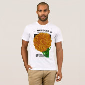 Marigold Vintage Seed Packet T-shirt (Voorkant volledig)