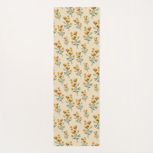 Marigold Waterverf Yoga Mat (Achterkant)