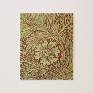 Marigold William Morris Antiek bloempatroon Legpuzzel