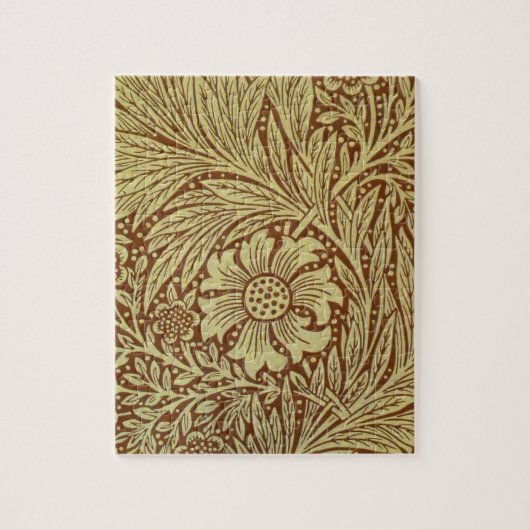 Marigold William Morris Antiek bloempatroon Legpuzzel (Verticaal)