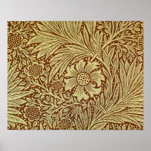Marigold William Morris Antiek bloempatroon Poster (Voorkant)
