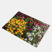 Marigold Zinnia Petunia Celosia Flower Mix Doormat Deurmat (Schuin)