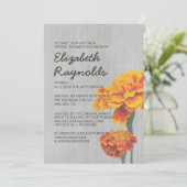marigolds Bridal Shower Invitations Kaart (Staand voorkant)